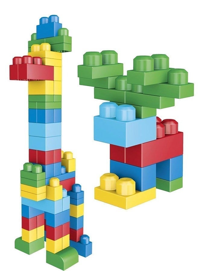 مكعبات اطفال كبيرة 88 قطعة كبيرة جدًا مكعبات ميجا بناء تعليمية مكعبات تجميع، وحقيبة تخزين واحدة، مجموعة هدايا ألعاب للأعمار من سنة فما فوق - Image 2